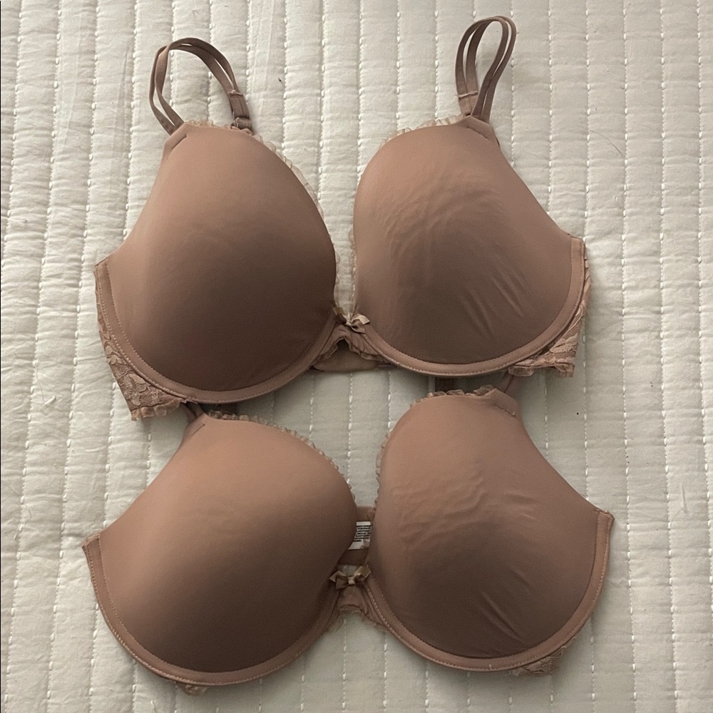 DKNY Tan Lace Accent Bras